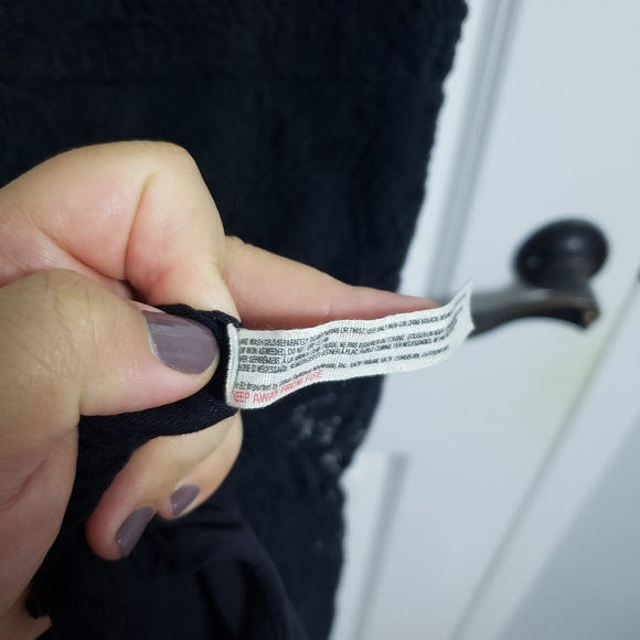 FREE PEOPLE Intimately Black Lace High Low Dress - Picture 10 of 13